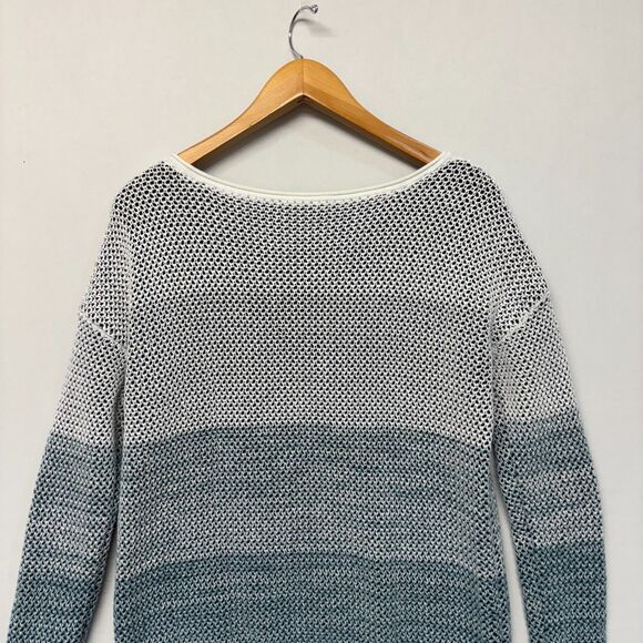 Vince Women Pullover Knit Sweater Size Medium Cotton C032 -15 - Picture 12 of 15